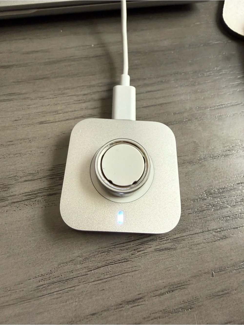 Oura Silver White Charging Dock